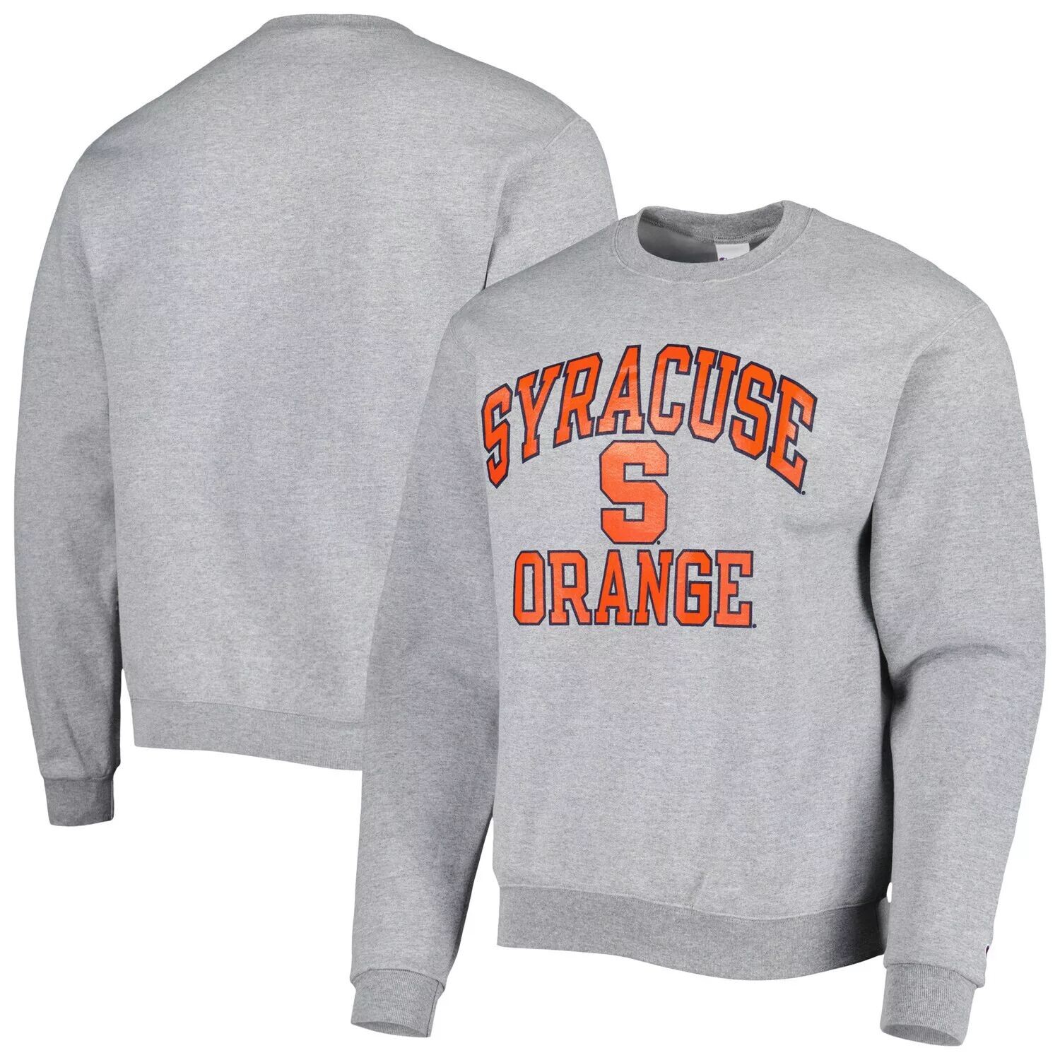 

Мужской свитшот-пуловер с высоким мотором Heather Grey Syracuse Orange Champion