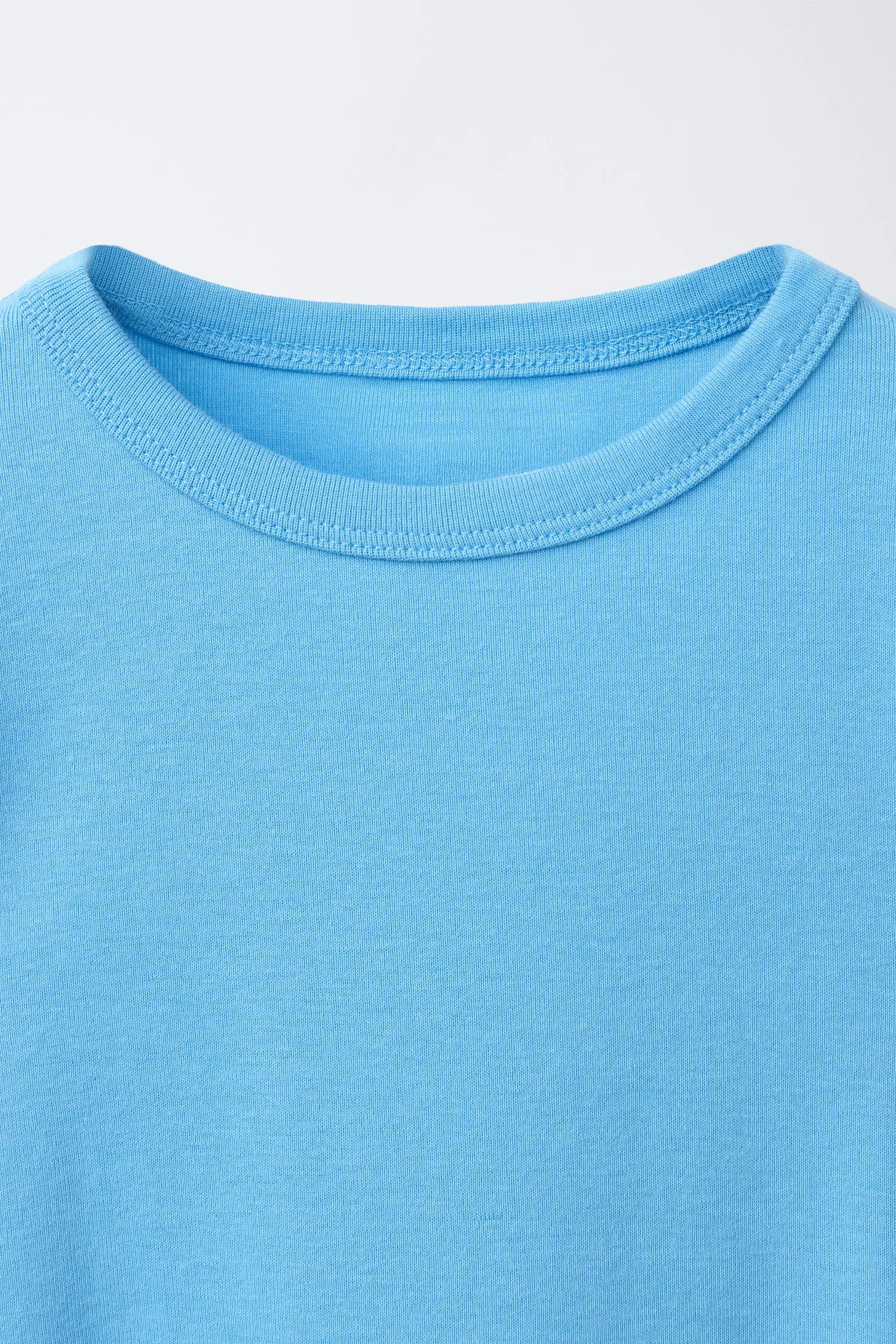 Футболка с бантиками из модала с вырезами Zara, синий — фото 3