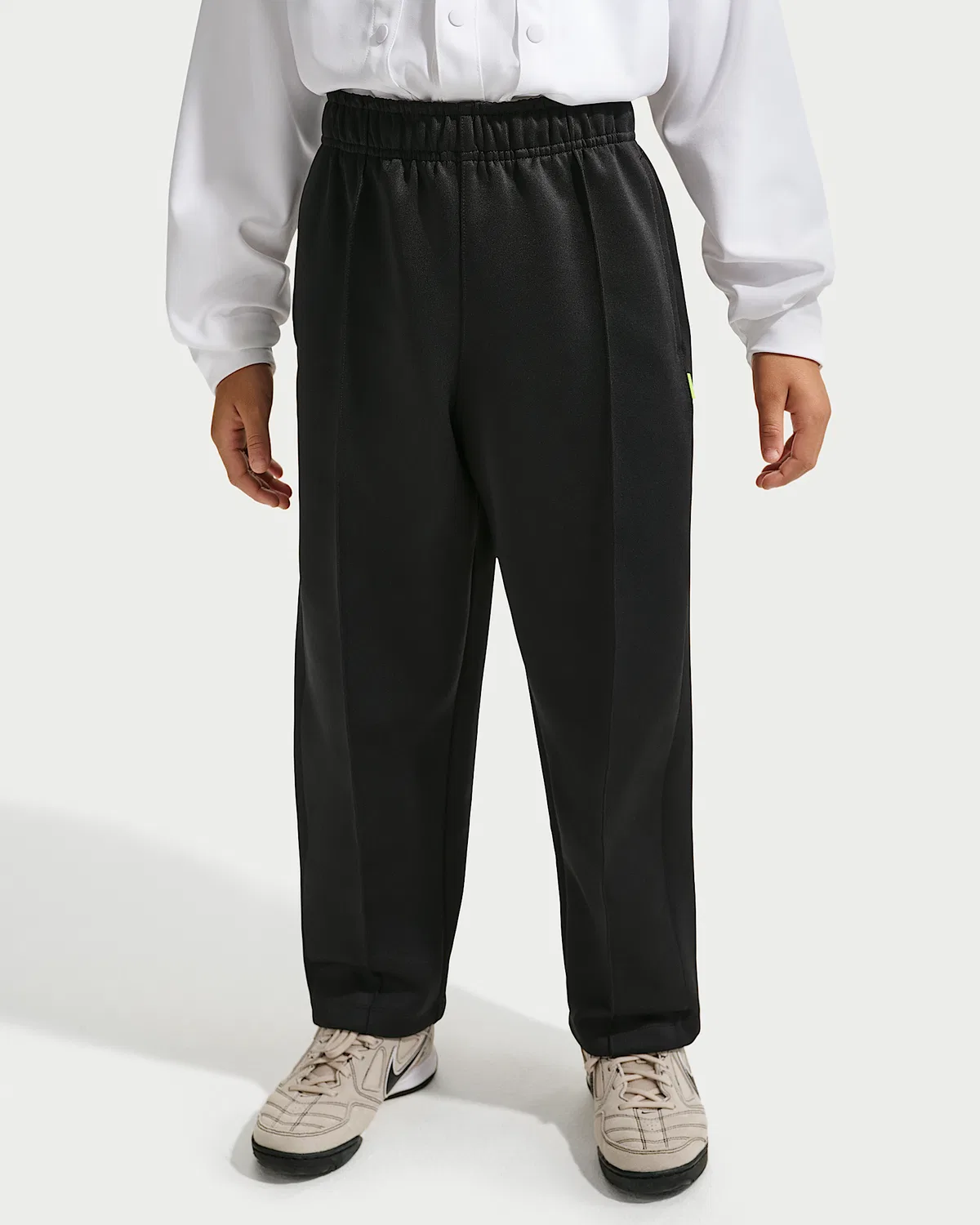 Детские штаны Nike Sportswear Collection из политрикотажа, Black/Black/Black — фото 2