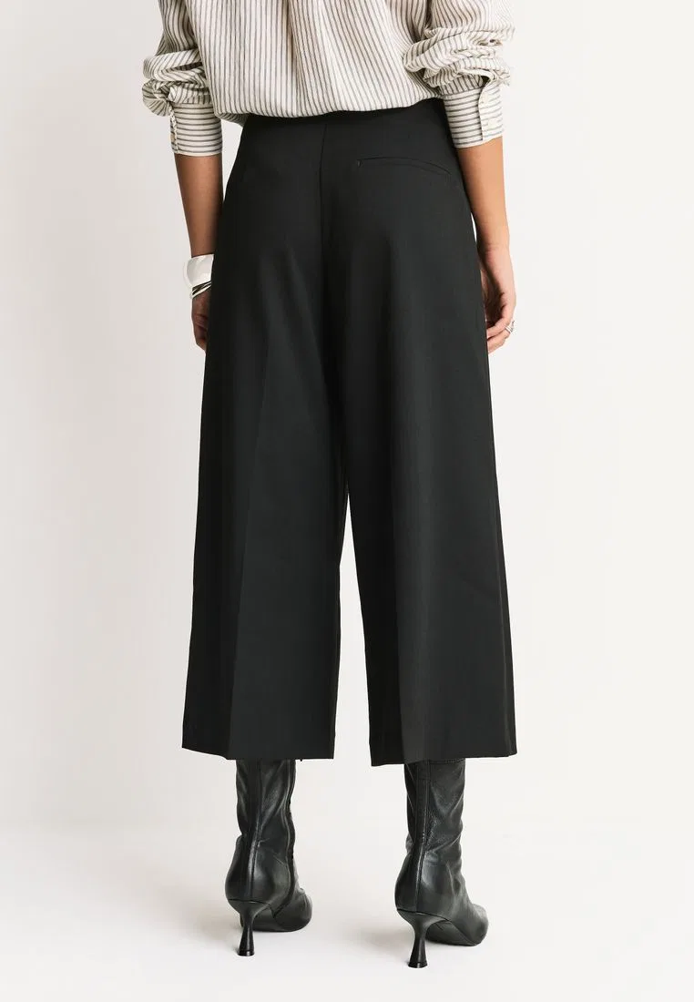 Укороченные брюки-кюлоты, Tailored Culottes Next, черный — фото 2