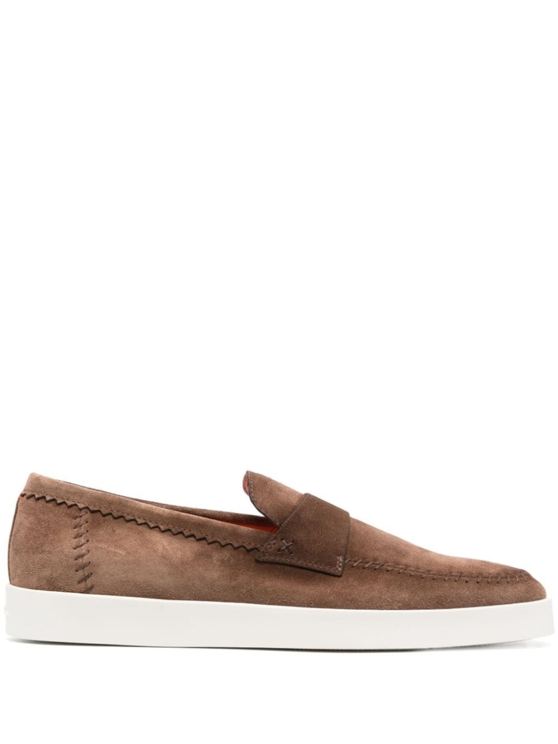 

Santoni замшевые пенни-лоферы, коричневый