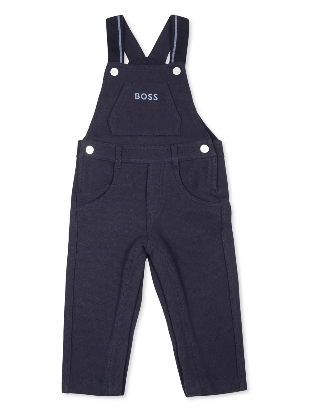 

Комбинезон с вышитым логотипом BOSS Kidswear, синий