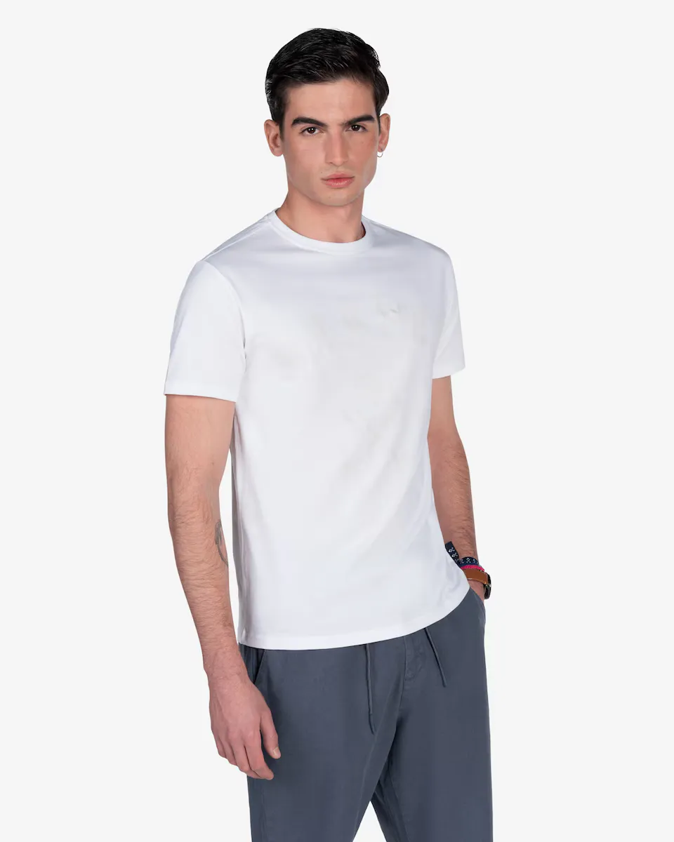 

Мужская футболка с коротким рукавом и принтом спереди Harper & Neyer, белый