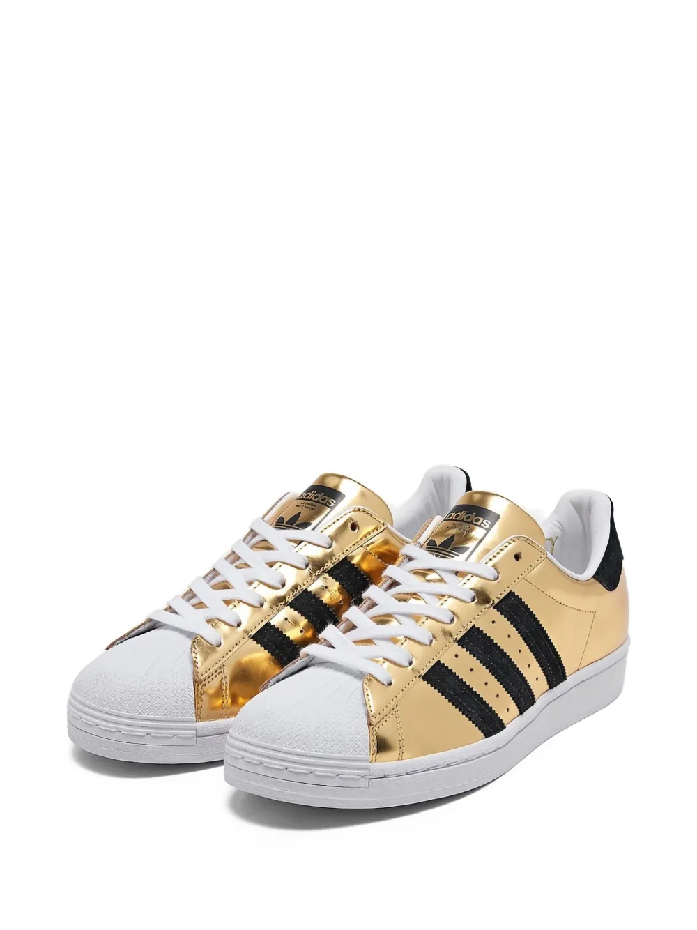 Кроссовки Superstar 50th Anniversary Liquid Gold Adidas, золотой — фото 2