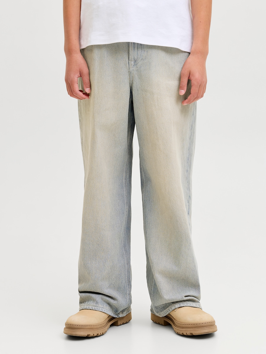 Джинсы с широкими штанинами Jack & Jones Junior JJIDAVE JJORIGINAL, светло-голубой — фото 3