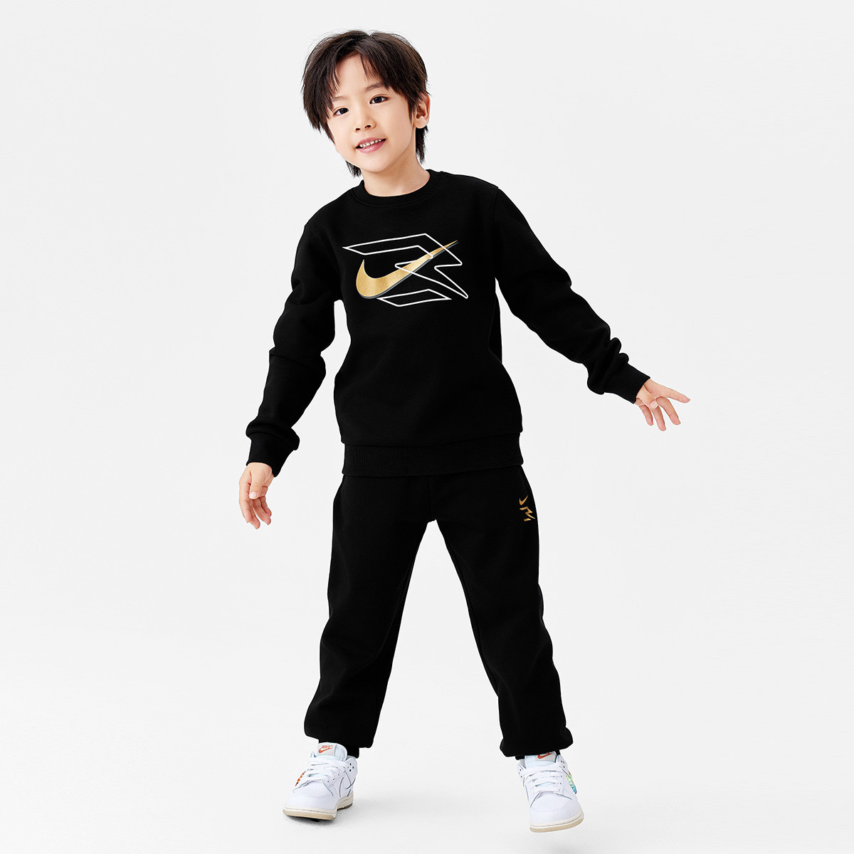 Nike Повседневная спортивная одежда 3Brand Jet Black для подростков — фото 4