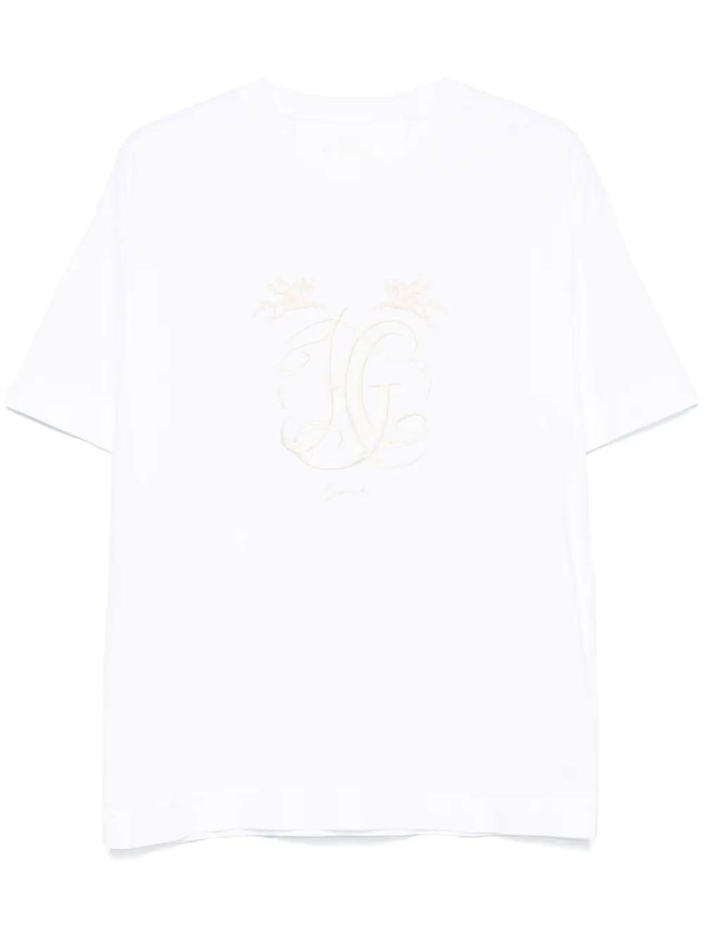 

Футболка с вышивкой HG Givenchy, белый