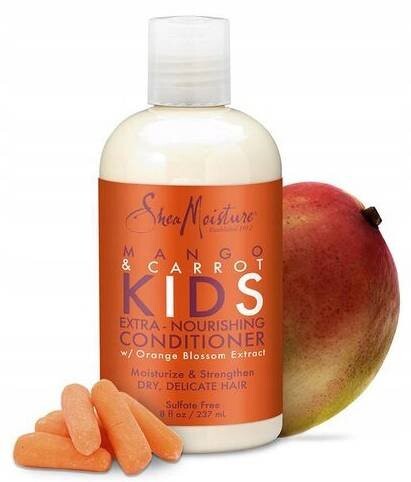 

Кондиционер для волос, 237мл Shea Moisture Kids Mango & Carrot Extra-Nourishing Conditioner, Inna marka