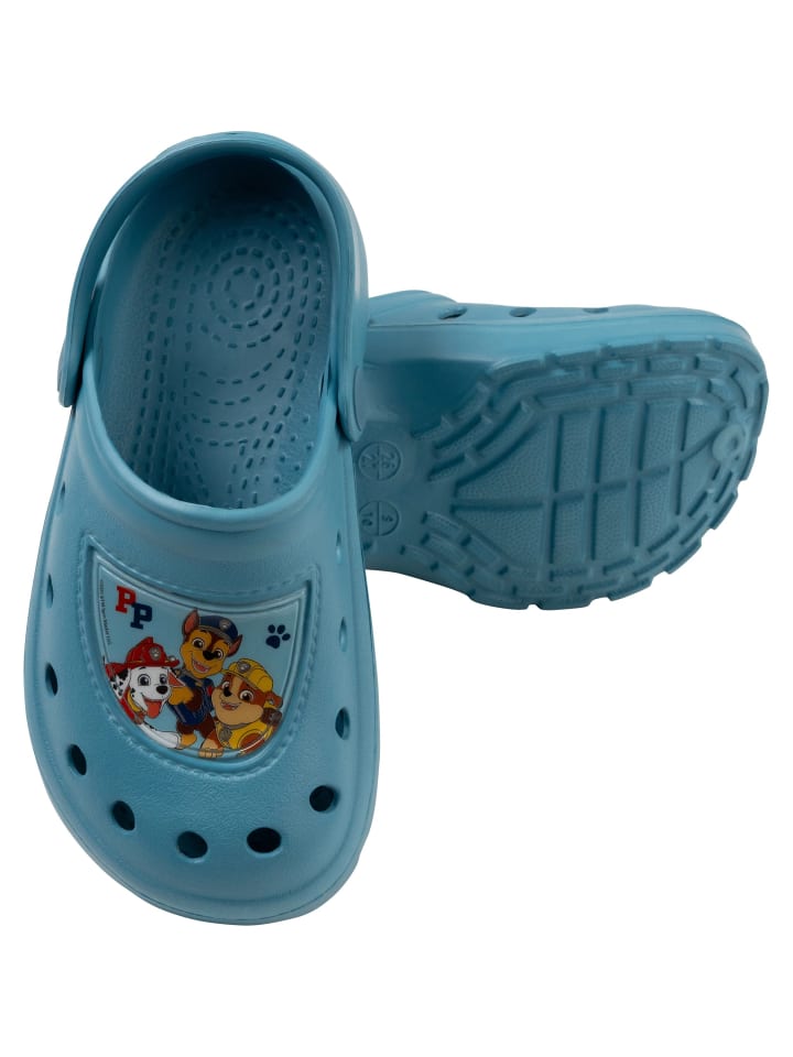 Сабо Paw Patrol, сандалии Chase, мюли, садовая обувь с нескользящей подошвой, синий цвет — фото 2
