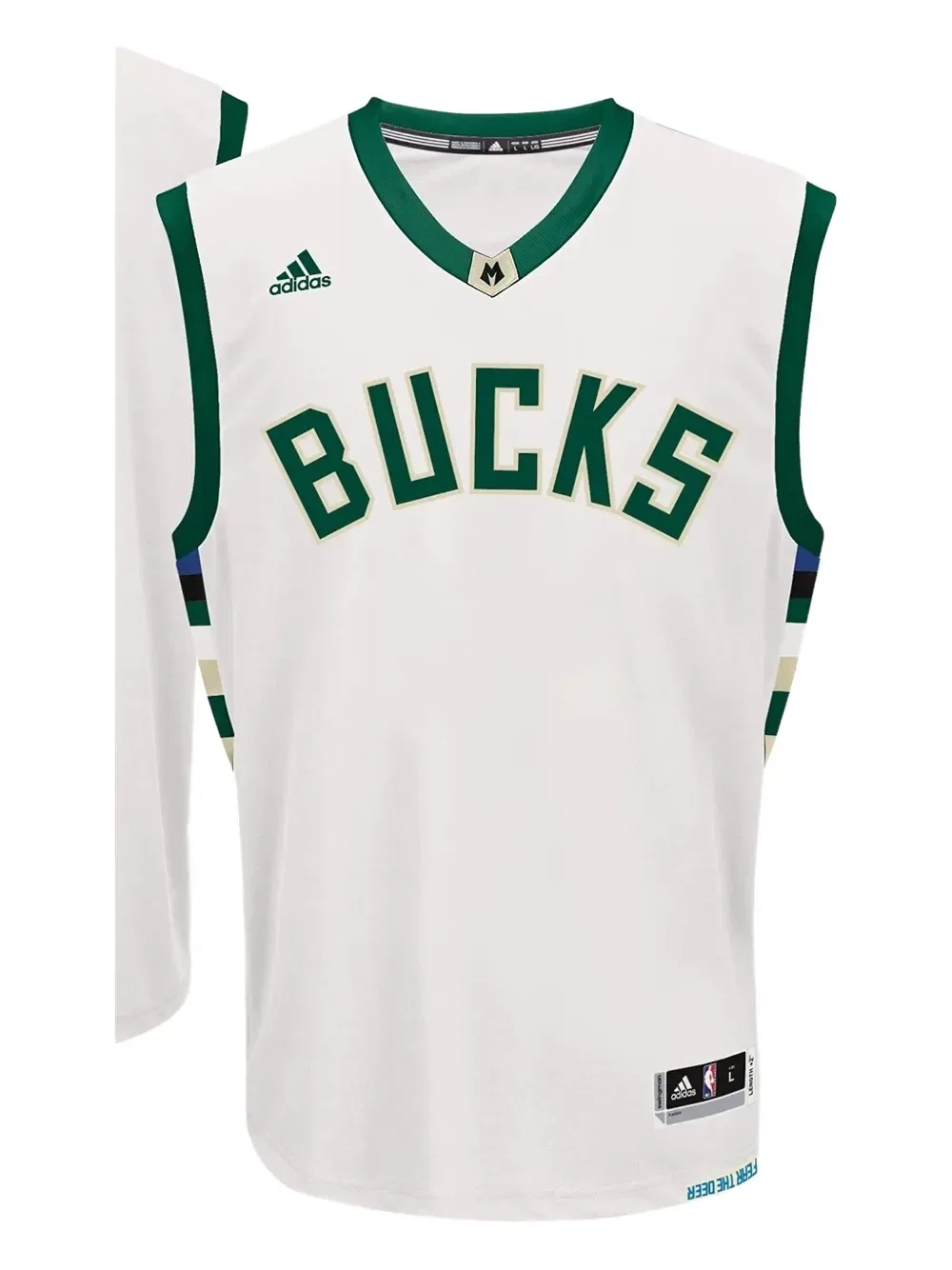 Майка-майка Milwaukee Bucks Swingman Adidas, белый