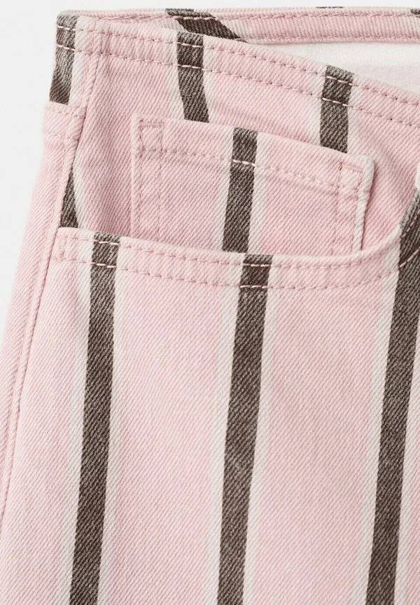 Подростковые расклешенные джинсы Mango Kids, Light Pink — фото 3