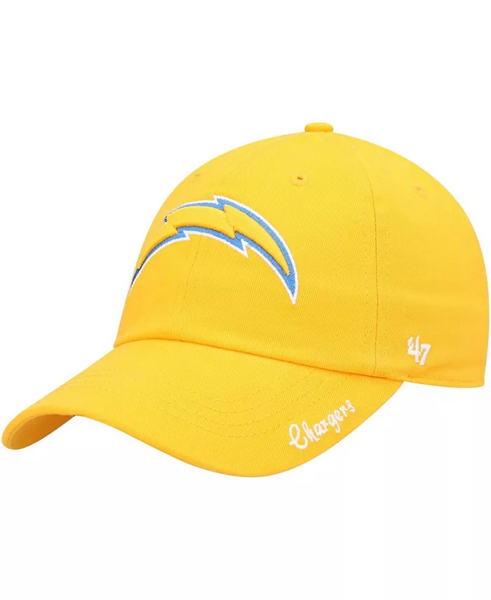 

Женская регулируемая кепка Los Angeles Chargers Miata Clean Up Secondary Logo с золотистым оттенком '47 Brand