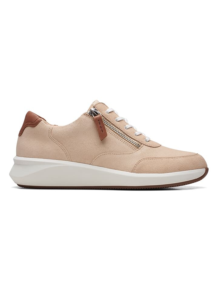 

Низкие кроссовки Clarks Leder Un Rio Zip, бежевый