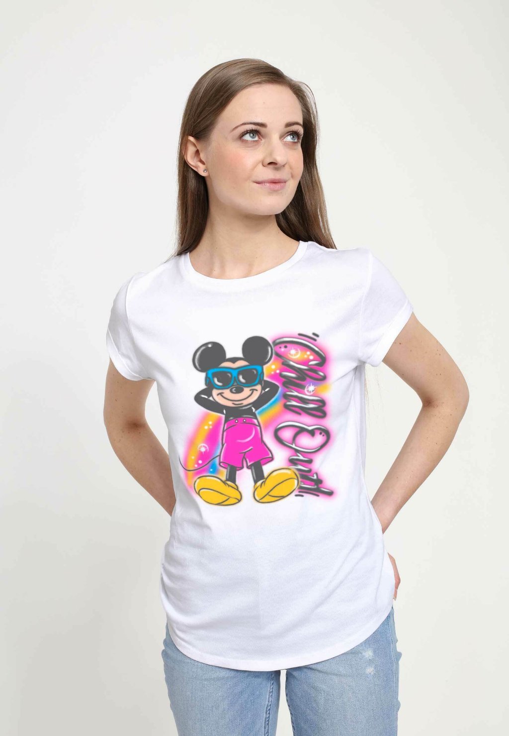 

Футболка с принтом DISNEY CLASSIC MICKEY AIRBRUSHED MICKEY Disney, белый