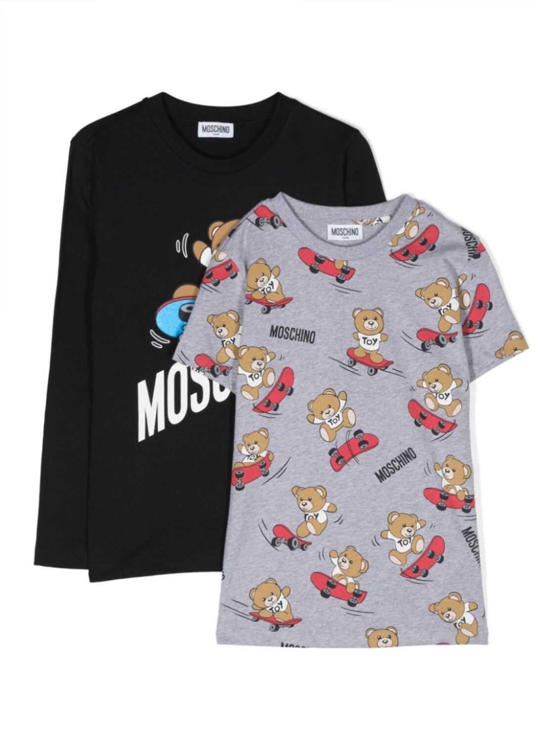 

Футболка с логотипом Moschino Kids, черный