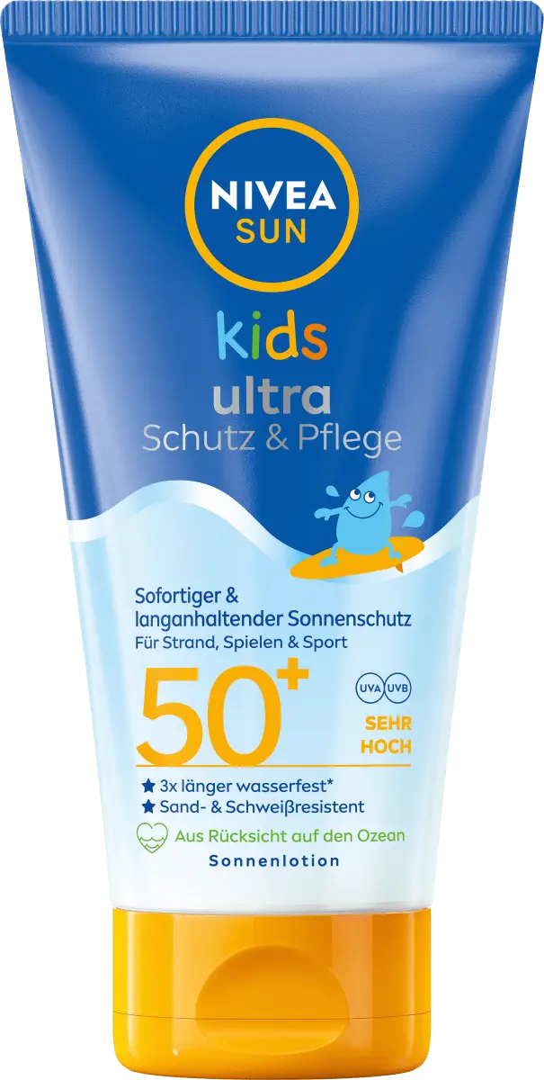 

Солнечное молочко для детей ультразащита и усиление Уход SPF 50+ 150мл NIVEA