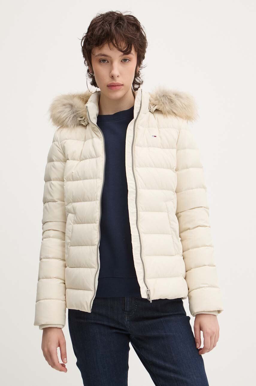 

Пуховик Tommy Jeans, бежевый