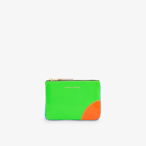 

Кошелек Supor из флуоресцентной кожи с логотипом Comme Des Garcons, зеленый