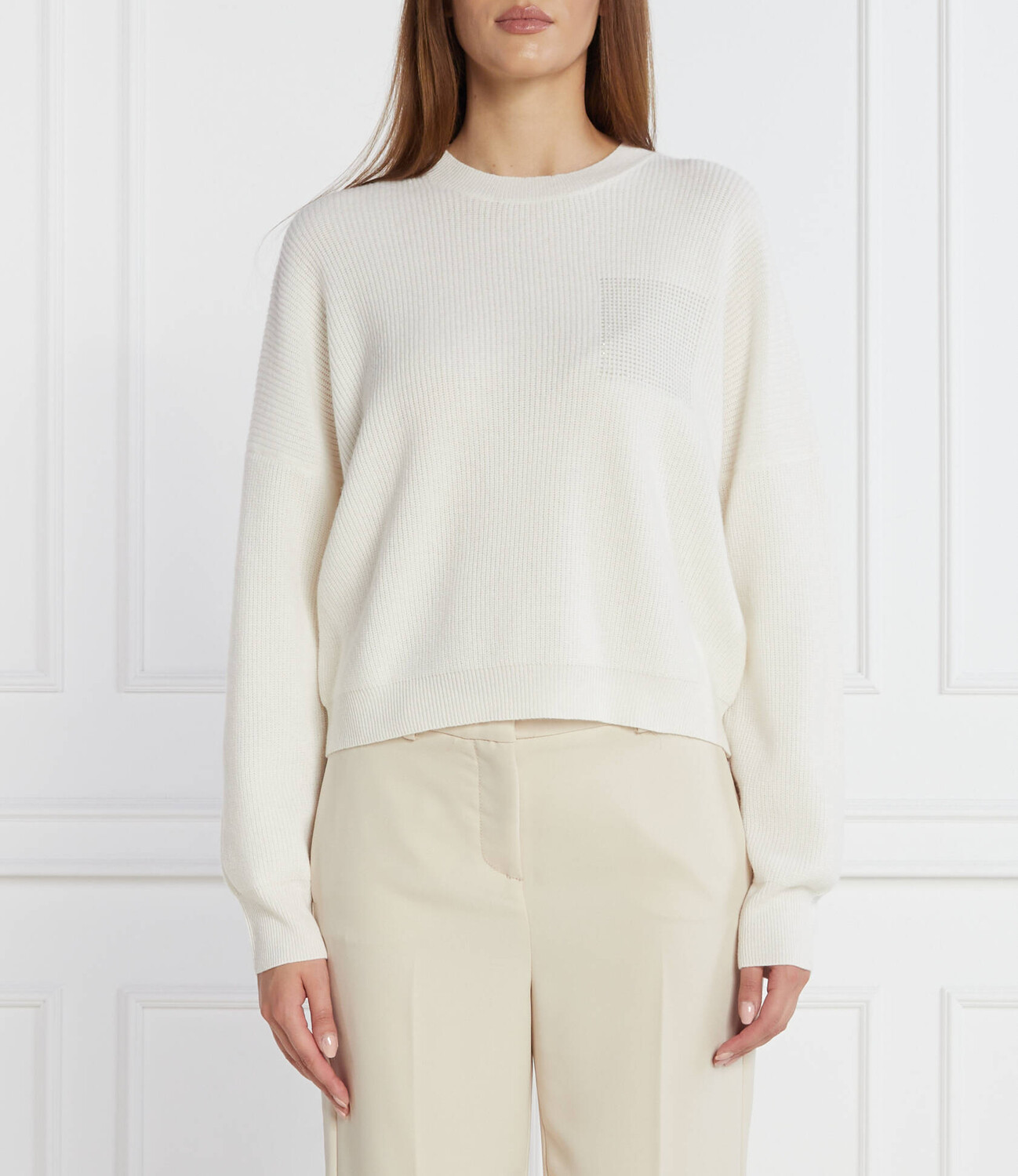 

Свитер из шерсти Peserico Regular Fit, белый