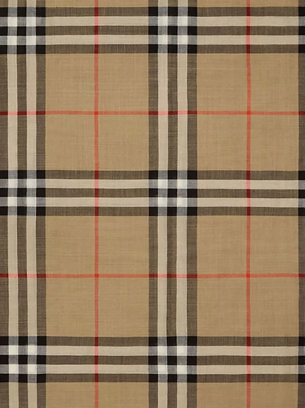 Клетчатый шарф с бахромой Burberry, коричневый — фото 2