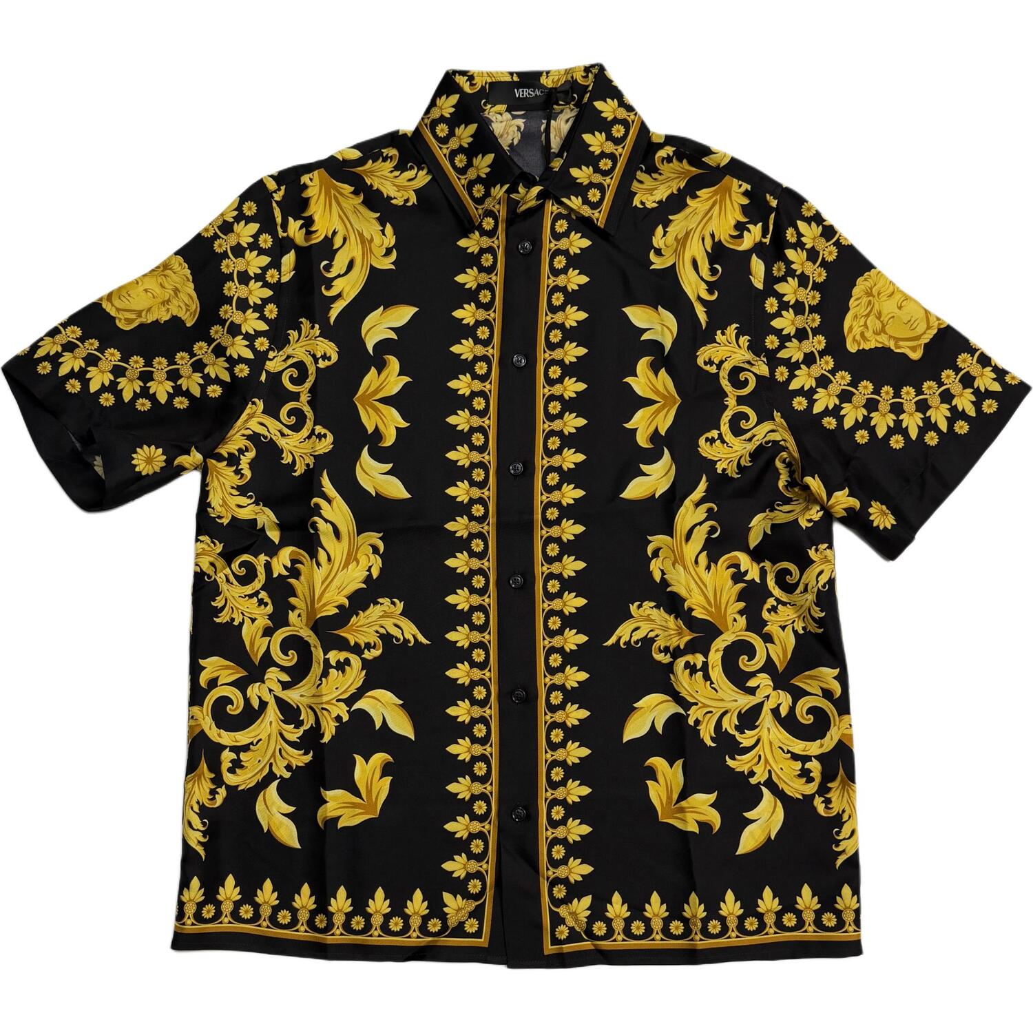 

VERSACE Рубашка мужская Black Lapel Moderate