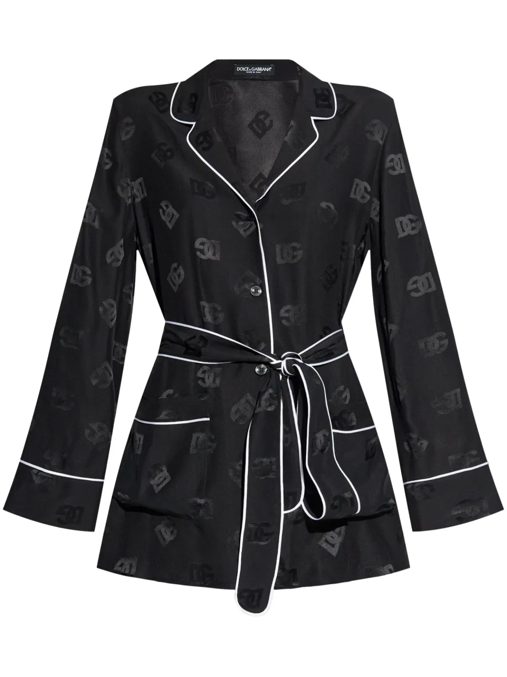 

Жаккардовая рубашка Dolce & Gabbana, черный