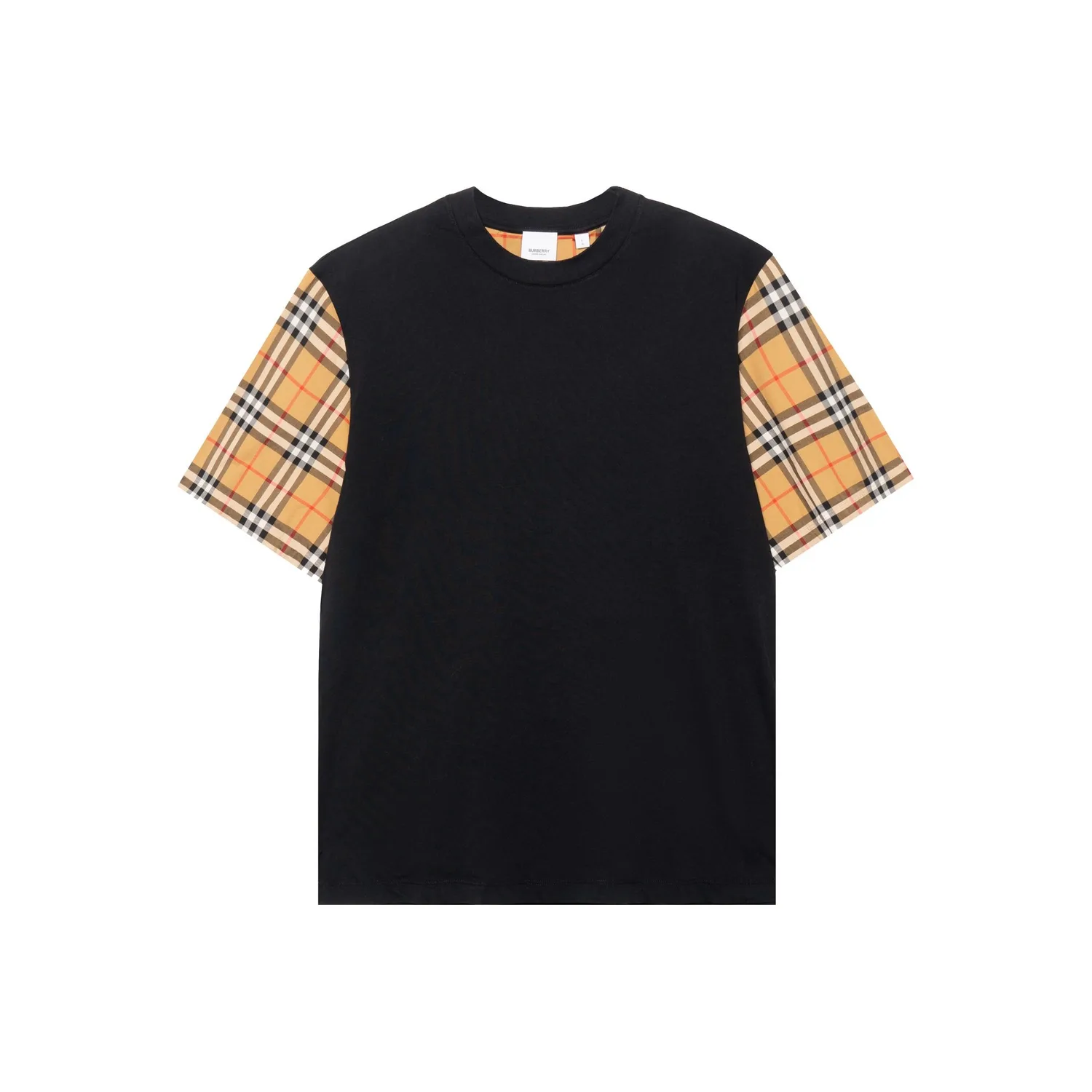Футболка Burberry, женская, черный, летняя
