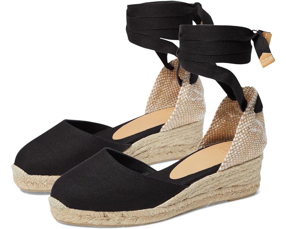 Эспадрильи CASTANER Carina 30 Wedge, черный