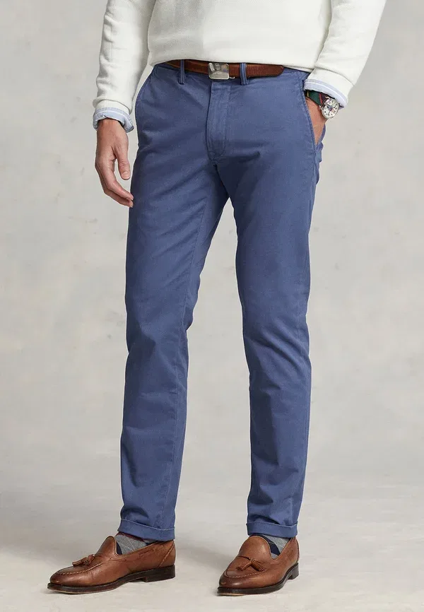 Брюки чинос Bedford stretch slim fit Polo Ralph Lauren, светло-синий