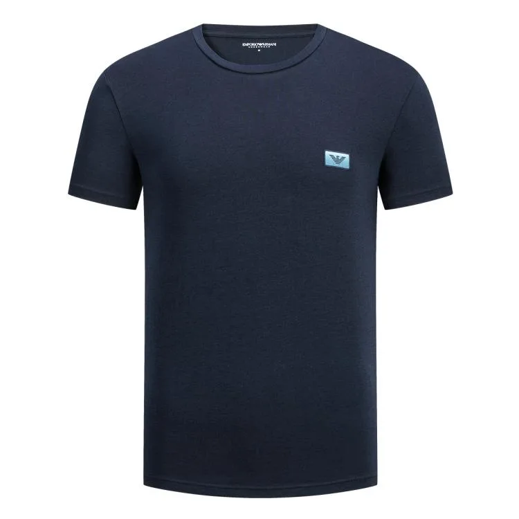 EMPORIO ARMANI Футболка Unisex Dark Blue Crew Neck Moderate Straight Fit