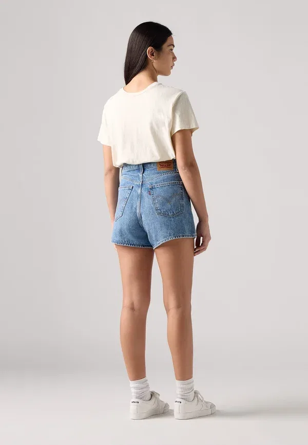 Джинсовые шорты Levi's с высокой талией, цвет удивительный — фото 3