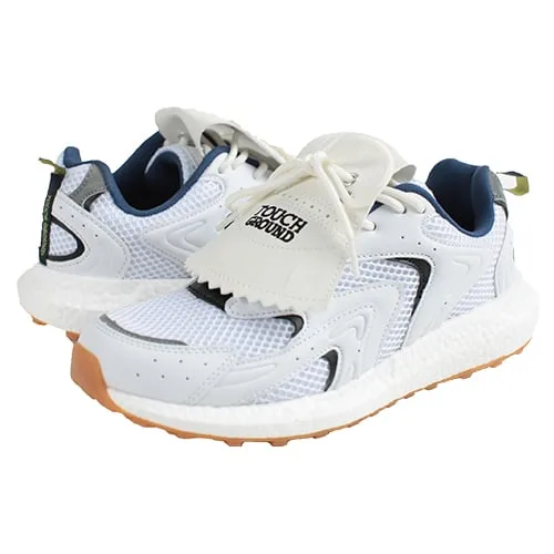 Унисекс кроссовки с кисточками Bounce Wave 90s TOUCH GROUND белые — фото 3