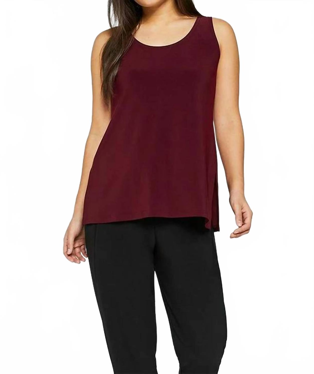 

Футболка-майка Go To в гранатовом цвете Sympli, Pomegranate