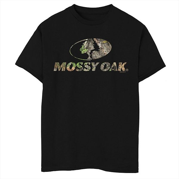 

Футболка с принтом Boys mossy oak leave pattern logo Licensed Character