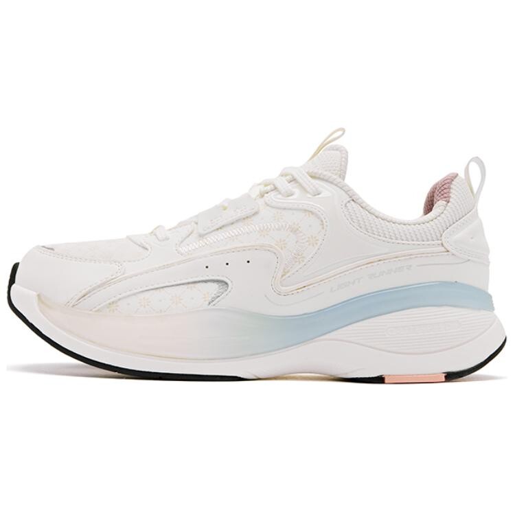 

Кроссовки женские с низким верхом цвета слоновой кости/минерально-фиолетовый Qiaodan