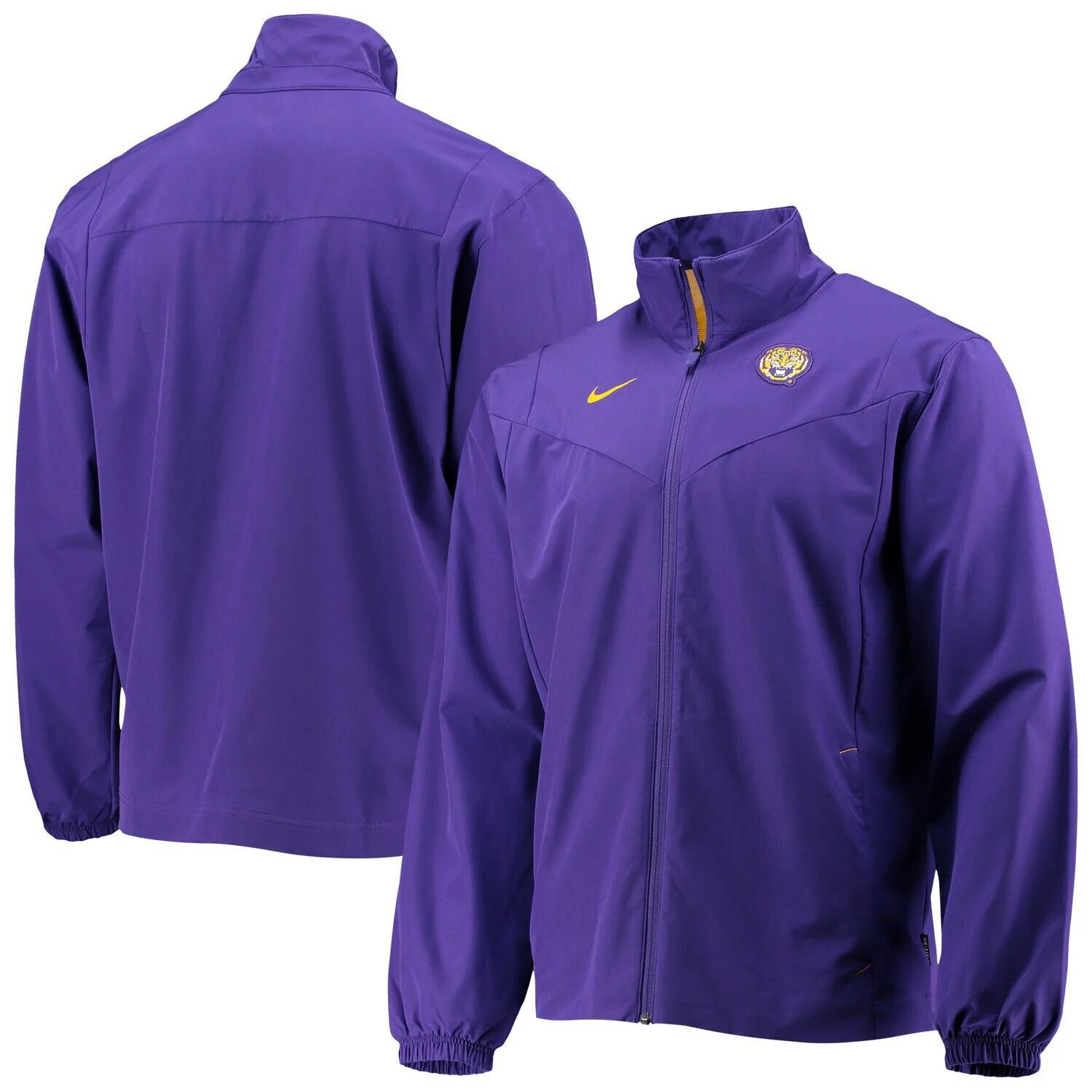 

Мужская фиолетовая куртка LSU Tigers 2021 с боковой молнией во всю длину Nike, Фиолетовый, Мужская фиолетовая куртка LSU Tigers 2021 с боковой молнией во всю длину Nike
