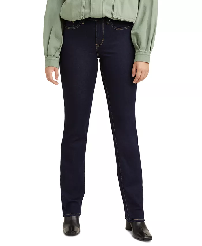 

314 Формирующие стройнящие прямые джинсы Mid Rise Levi'S, синий