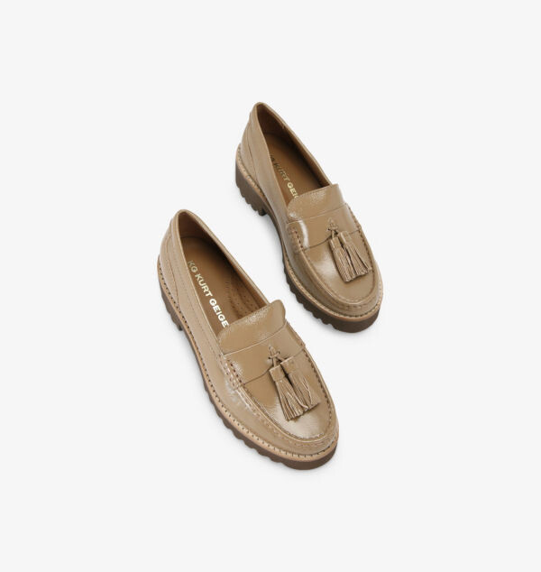 Кожаные мокасины с кисточками Minnie Kg Kurt Geiger, коричневый — фото 2