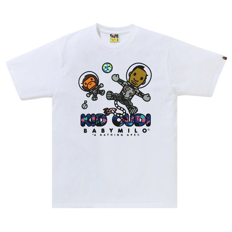 

Футболка BAPE x Kid Cudi Baby Milo Moon Man Tee, White