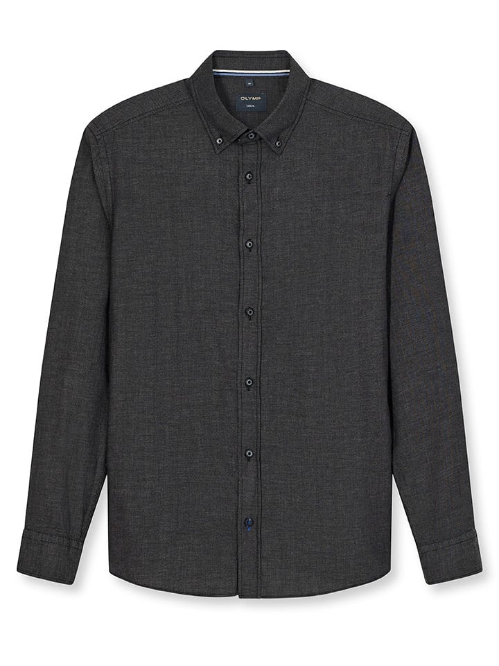 

OLYMP Повседневная рубашка - стандартный крой - черного цвета