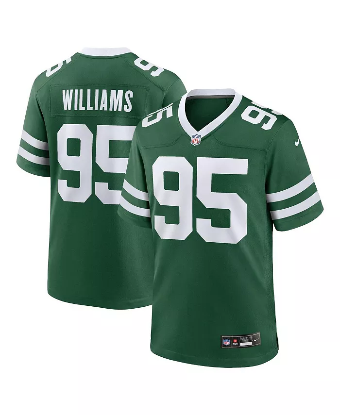 

Мужская игровая футболка Quinnen Williams Legacy New York Jets Nike, зеленый