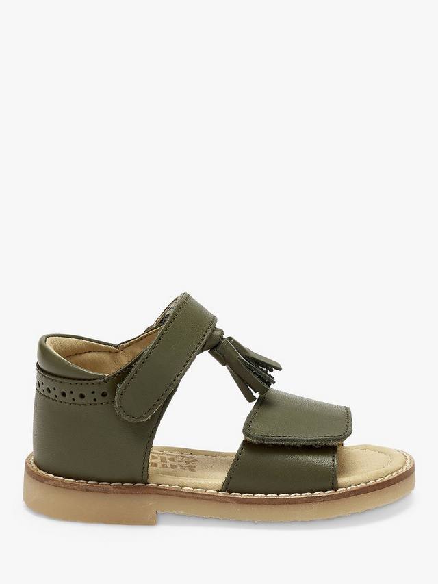 

Детские кожаные сандалии Flo с кисточками Young Soles, Olive