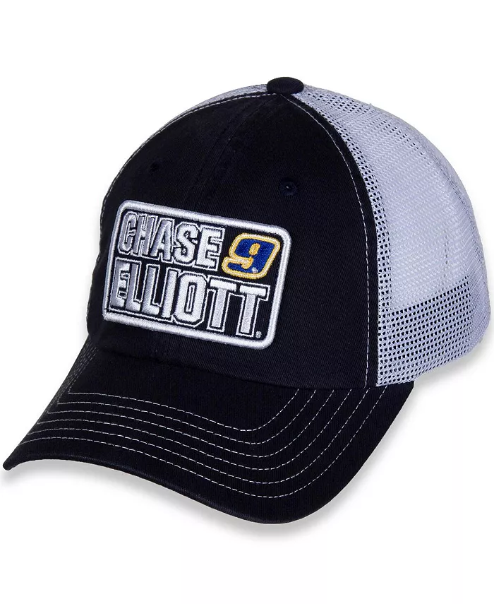 

Женская регулируемая кепка черно-белая с именем Chase Elliott и номером Hendrick Motorsports Team Collection
