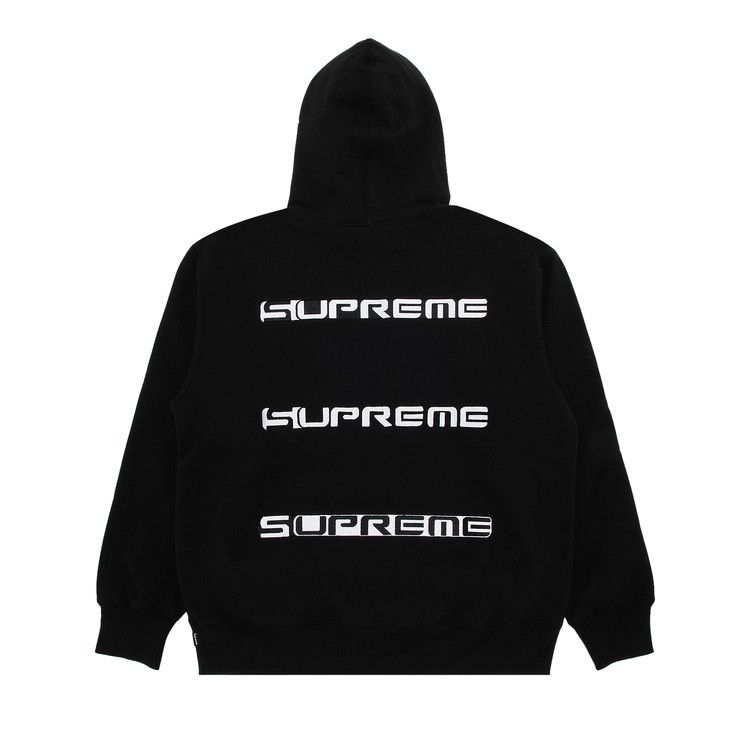 Толстовка Supreme AOI Stacked Hooded Sweatshirt, Black — фото 2
