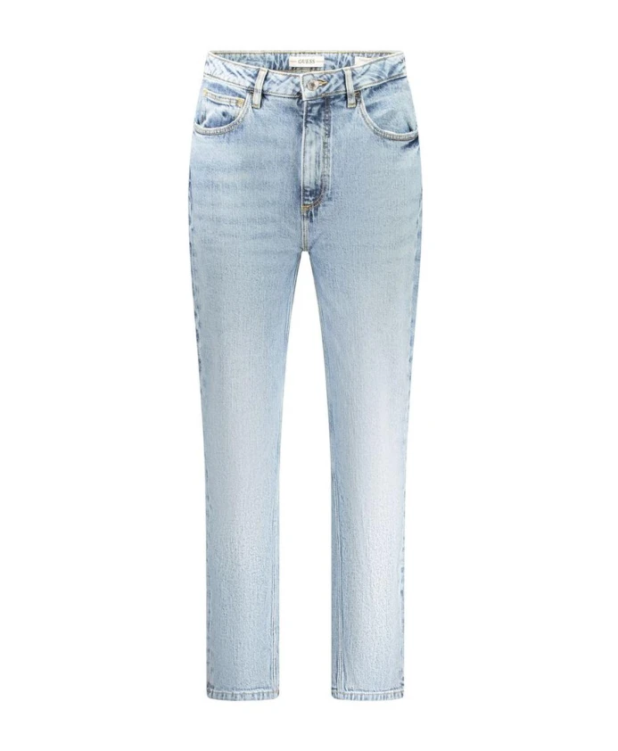 

Джинсы-«Мом» с высокой талией и зауженными штанинами Guess, синий