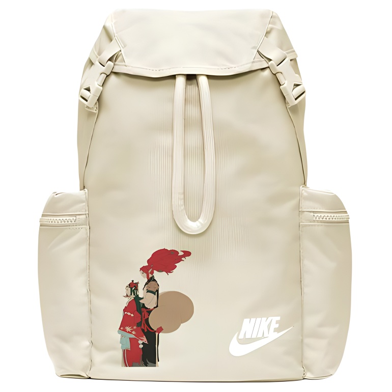 

Nike Полиэстеровый рюкзак унисекс светло-ореховый коричневый белый, Light Orewood Brown White