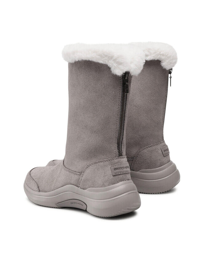Сапоги женские Skechers On The Go Midtown зимние с мехом, серый — фото 3