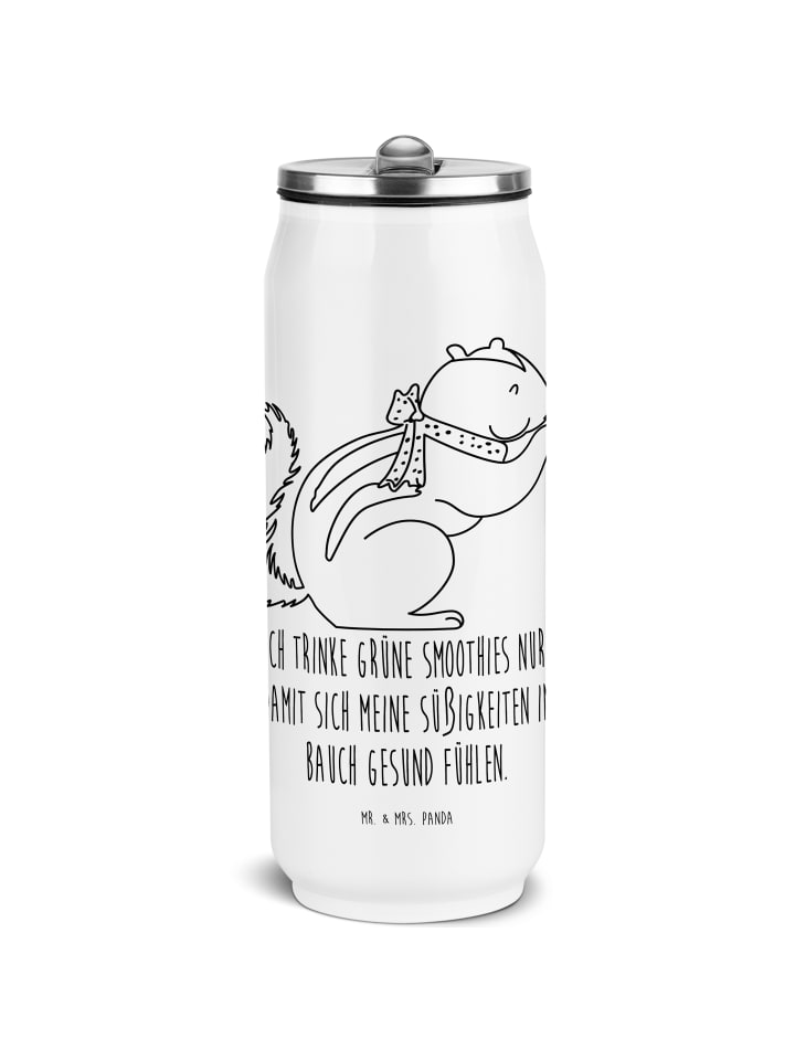 

Mr. & Mrs. Panda Бутылка для смузи с изображением белки и надписью белого цвета