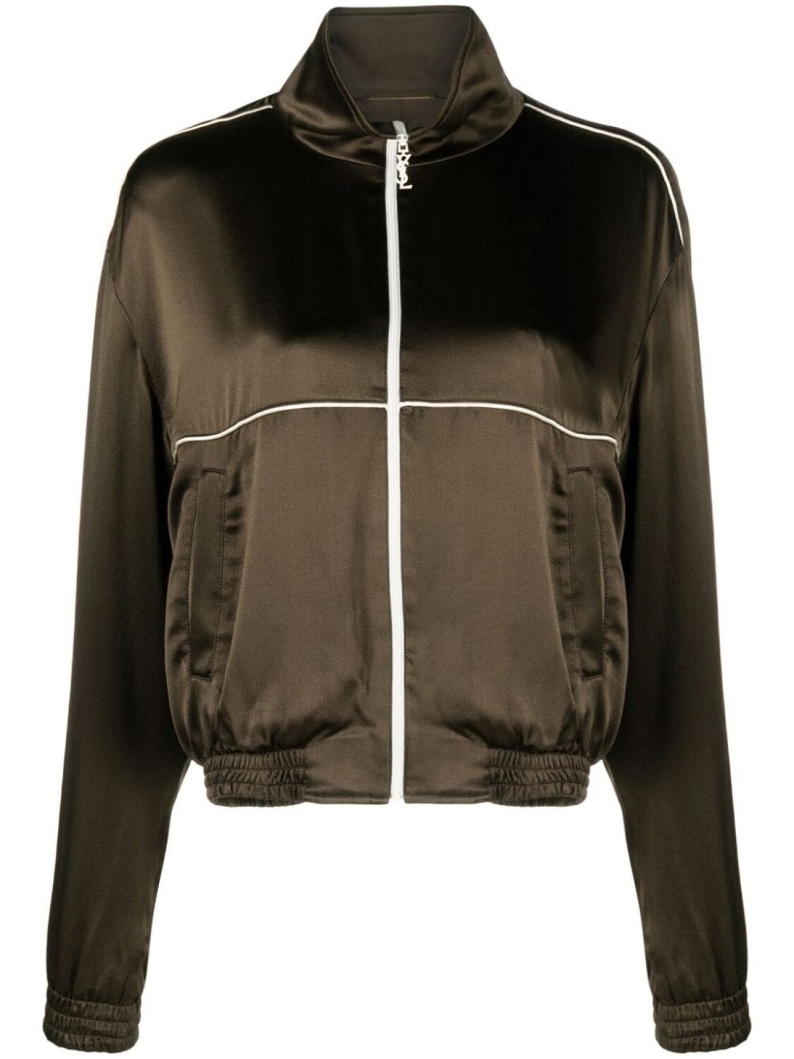 

Saint Laurent спортивная куртка с высоким воротником, коричневый