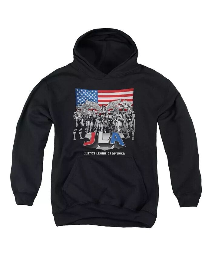 

Толстовка с капюшоном Boys of America Youth All American League Justice League, черный